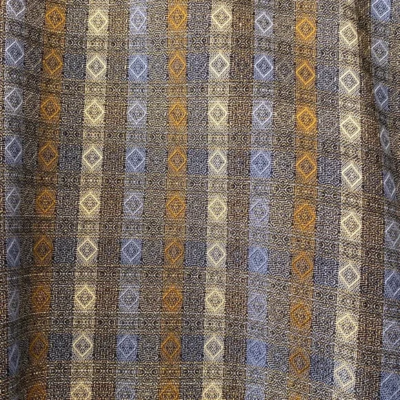 Jhane Barnes Men’s Blue Transpose Patterned Multi-Colored Button-Down Shirt - Picture 12 of 16